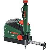 Bosch Mezura 5 m + Derin Delik İşaretleyici Kurşun Kalem (Kurşun Kalem Klipsi; Otomatik Kilit; Naylon Kaplamalı Bant; 22 mm B