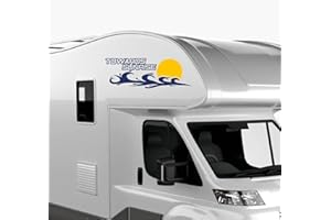 DualColorStampe Pegatinas para caravana compatibles con Adria Arca Bürstner Carthago Chausson Elnagh Mclouis Caravan Motorhome caravana Sole COD.0325 (azul 49)