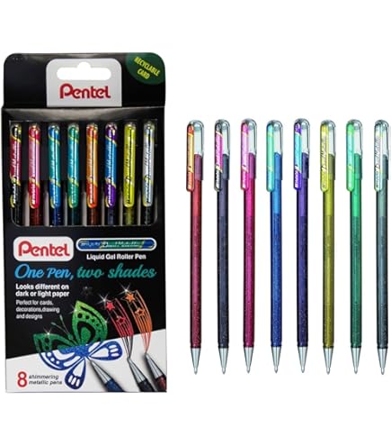 Pentel Hybrid Gel Grip Pen Retractable 0.7mm Tip 0.35mm Line Blue