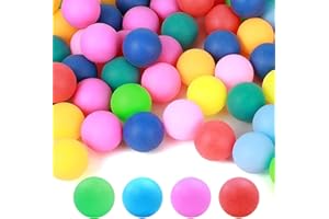 50 Piezas Pelotas Ping Pong, Color Pelotas de Ping Pong, Plastico Pelota Ping Pong, Reutilizable Ping Pong Balls Adecuado par
