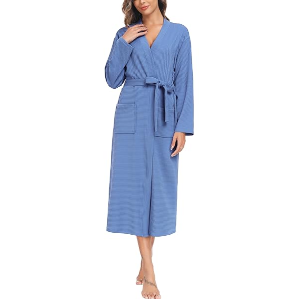 UNibelle Dames ochtendjas 3/4 mouwen badjas nachtkleding kimono saunamantel met diepe V-hals S-XXXL, 1A-lichtgroen, L UNibelle Dames ochtendjas 3/4 mouwen badjas nachtkleding kimono saunamantel met diepe V-hals S-XXXL, 1A-lichtgroen, L