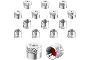 Anruyi 16 Stück Ventilkappen Autoventil reifenventilkappen Metall mit Gummiring Radventilkappen Autoventil ventildeckel autoreifen Autoventilkappen für Auto Motorad Fahrrad