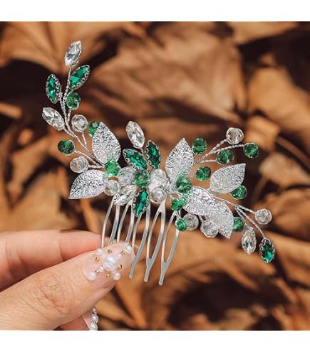 Pinza Per Capelli Damigella D'onore Con Cristalli Diamante Per Matrimonio Sposa
