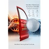 Transformacion Metalize Direksiyon Koruyucu G&uuml;neşlik 42 cm - Isı Yansıtıcı Direksiyon Simidi G&uuml;neş Koruyucu - Oto Direksiyon 