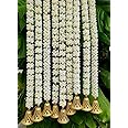 Trikuta® Handmade Decorative Mogra Bell Fluffy Artificial Creeper Bail Garland, Used for Home/Office,Festival Christsmas Diwali Decoration 5 Pcs
