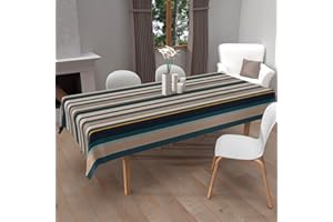 Soleil d'ocre, Nappe imprimée Anti-tâches 140x300 cm BAYADERES Bleu