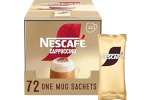NESCAFÉ Cappuccino Instant Coffee Sachets - 72 x 15.5g