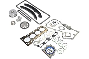 Bisenya Zestaw łańcucha rozrządu VVT i uszczelki pokrywy głowy kompatybilne z 1.4 TSI CAX CAV CTH BKG AXU 1.6 FSI BLP 03C109287G 03C109287F