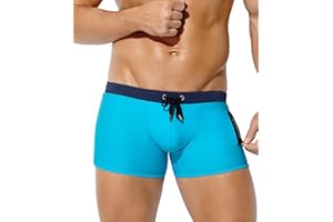 Casey Kevin Maillot de Bain Homme Boxer Short de Bain avec Cordon de Serrage Réglable et Poche Zippée, Pantalon Court Homme Piscine Séchage Rapide Caleçon de Bain Sports Plage Swimming