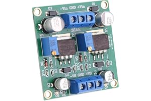 VIAGASAFAMIDO Module d'alimentation réglable LM317 LM337 Régulateur de tension positif et négatif haute stabilité avec faible bruit et ondulation pour laboratoires électroniques et projets professionnels