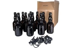 Beer & Wine - Kit Fermentazione George's Beer 5l - Birra Artigianale Fatta in Casa - Kit Malto Fermentazione - Kit per Produzione di Birra - Idea Regalo (12 Bottiglie da 50cl con Tappi)