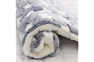 iik Cozy Calming Cat Blanket, Ultra Soft Dog/Cat Bed Mat with Cute Prints, Dog/Cat Blankets for Indoor Cats, Warm Pet Mat in A Variety of Sizes to Fit Most Pets (F,19 * 12in)