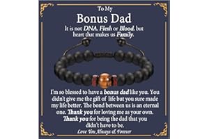 EPVID Gifts for Men, Tiger Eye Beaded Bracelet Gift for Him, Presents for Dad Daddy Grandad Bonus Dad on Fathers Day Birthday, Memorial Gifts for Boyfriend Husband Valentines Day Christmas