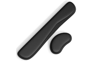 Gomin Handballenauflage für Tastatur und Maus - Ergonomisches Handgelenkstützen-Set rutschfest - Memory-Schaum Handgelenkauflage - Tastaturpad Ergonomisch und bequem für Büro und Home Office