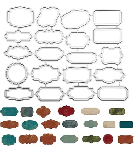 Jowxsx Pochoir De Découpe, Moules De Gabarit En Métal, Matrices De