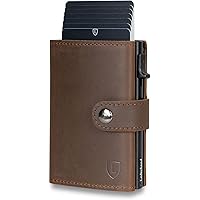 Solo Pelle Slim Vintage Braun Wallet aus echtem Leder Platz für über 2