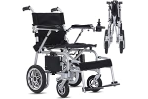 Broobey Leichter Elektrorollstuhl Tragbarer faltbarer Elektrischer Rollstuhl (nur 18 kg)- Reisegröße - Fluggesellschaft zugelassen - Benutzerfreundlich