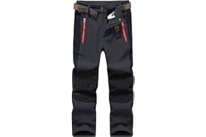 DAFENP Pantaloni Neve Trekking Bambino Impermeabili Sci Traspirante Softshell Invernali Pioggia Escursionismo Ragazze Ragazzo