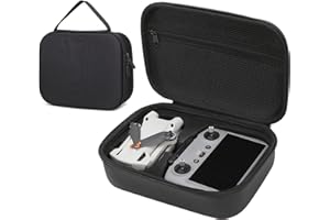 MIIEOMI DJI Mini 4 Pro Carrying Case, Portable Hard Travel Case Storage Bag Fits DJI Mini 4 Pro Drone, RC 2 / RC-N2 Remote Controller and Accessories - Black
