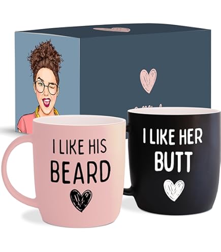 Triple Gifffted Let's Have Coffee Together koffiekopjesset, verlovingscadeaus voor koppels, bruid en bruidegom, bruidsfeest, hem en haar, de heer en mevrouw, Kerstmis, Valentijnsdag, keramiek