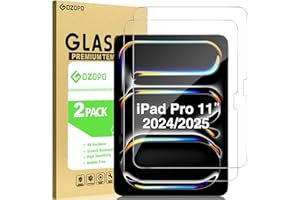 GOZOPO Screen Protector for iPad Pro 11 inch (M5/M4, 2025/2024),9H Hardness Tempered Glass Film for iPad Pro 11" 2025/2024