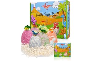 COYONCE Badebomben für Kinder mit Überraschung, 110g eiförmige Badekugel mit Dinosaurier-Spielfiguren, 6 verschiedene Düfte Set, ideales Geburtstagsgeschenk und Festtagsgeschenk für Jungen und Mädchen