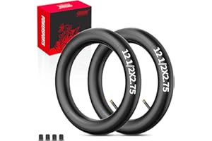 RUTU 12 1/2 x 2 3/4 inch 12.5 x 2.75 inch Dirt Bike Tubes Replacement for Electric Dirt Bikes, Scooters, Kids Bikes, Pushchairs - Straight Copper Valve, Butyl Rubber Fits 8.5" Rims