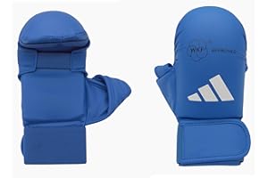 adidas Mitts with Thumb, WKF-Guanti da Karate con Pollice Unisex Adulto
