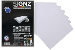 SIGNZ Papier do kopiowania, DIN A5, biały, 75 g, 350 arkuszy, papier do drukarek domowych i biurowych, FSC Mix 70%