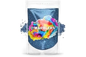 MARBLERS Mica Powder colourant [Velvet Blue Pearl] 3oz (85g) |Cosmetic Grade | Epoxy Resin Pigment, Dye | Non-Toxic, Vegan, Cruelty-Free | Nails, Body Butter, Bath Bomb, Candle & Soap Making
