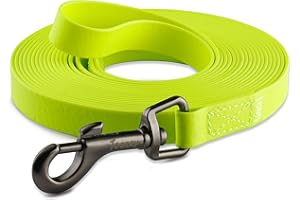 Toozey Schleppleine für Hunde, 5m / 10m / 15m / 20m Schleppleine mit Handschlaufe und Netztasche, Wasserdicht Trainingsleine 