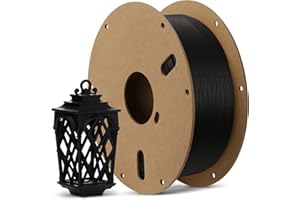 ANYCUBIC Filament 1.75 PLA Matowy Czarny 1KG, Filament do drukarki 3D, Precyzja 1.75mm +/- 0.03mm, Matowa tekstura, Niezamykający i odpowiedni do drukarek Anycubic Kobra, Vyper, Ender i innych serii.