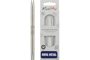 KnitPro - KnitPro Nova Brillantes Pulidas Metal (3.75mm) Intercambiable Circular Aguja Puntas - 2 Agujas