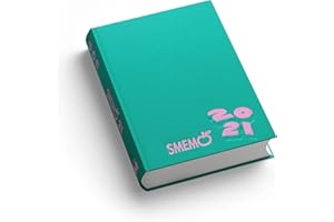 SMEMORANDA Smemo - Diario 2020/2021 16 Mesi - Verde Logo Rosa - 13x17.7cm