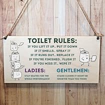 Cartello Divertente Per WC Uomo 'Sala Del Trono' 15x15cm - Targa Autoadesiva Per Porta Bagno - Regalo Umoristico Per Amici - 2