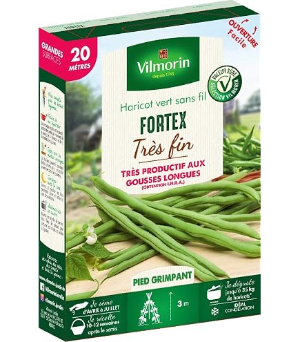 Graine Haricot Vert 45 Graines, Haricot Long Noodle Yard, Haricot Productif Pote Vert Ne Fournit Pas De Graines Vegetales Treillis Maison Jardin E Haricots Verts