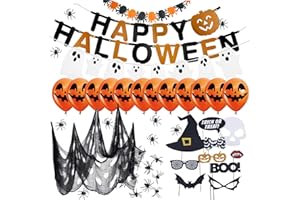 TK GRUPPE TIMO KLINGLER Set horror per decorazioni di Halloween con oltre 30 pezzi per casa, tavola e giardino