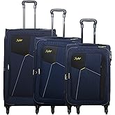 Skybags Rubik Polyester Softsided Luggage Set of 3 Small, Medium & Large, Blue