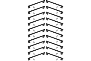 BSM MARKETING Pomello per maniglia della porta, per armadietto, armadietto, foro della serratura, finitura opaca (20, 320 mm foro centrale)