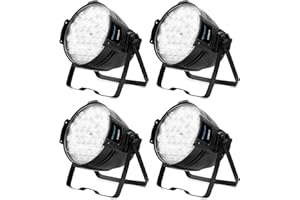 BETOPPER Stage Lights 54 * 2W LED Par Light Warm/Cold White RA>90 Supports DMX512 and Master-Slave Super Bright Strobe Light for Theater, Photography, Party, Show, Church Event, Wedding