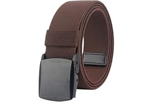 LionVII Ceinture Élastique pour Homme - Boucle en Plastique - Sangle de Ceinture Entièrement Réglable pour le Travail
