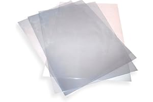 LINK PRINT AND PACKAGING LTD 25 x A4 Acetate Sheets 180 Micron Plastic PVC Sheets Clear Heavy Duty Acetate Transparent Cover Clear Plastic Sheeting for Protective Binding Covers Stencils Etching and Crafting