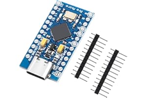 APKLVSR Carte de développement Pro Micro avec microcontrôleur 32U4 5 V/16 MHz, Micro Carte Pro avec Interface USB C Compatible avec Arduino Micro