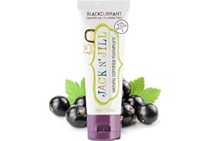 JACK N' JILL ................. SINCE 1949 Jack N' Jill Kids Natural Toothpaste, Made With Natural Ingredients, Helps Soothe Gums & Fight Tooth Decay, Suitable From 6 Months+ - Blackcurrant Flavour 1 x 50g