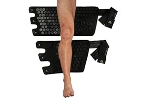 ‎SHAKTIMAT ShaktiMat [Das Original seit 2007 Leg Wraps - Fördert die Durchblutung in den Beinen & entspannt die Muskeln durch Akupressur - Für Läufer, Radfahrer & Sportler aller Arten - Bio-Baumwolle