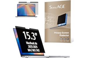 SenseAGE Magnetic Privacy Screen Filter for MacBook Air 15.3 inch (2023-2025, M2, M3, M4), Easy On/Off Anti-Blue Light, Glare Laptop Privacy Screen Protector, Compatible with MacBook Air 15.3"