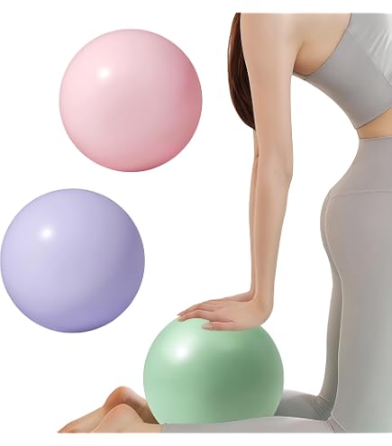 ERNZI Yoga Pilates Palla, 4 Pezzi Fitball, Con Pompa, 25 CM Palla - 3