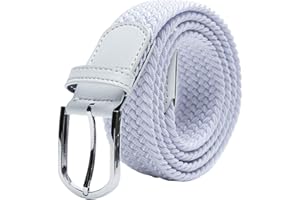 TANGCHAO Mens Belt,Elastic Braided Belt Unisex Men Women Braided Elastic Stretch Woven Belt 33mm(1.25") Multi Colours