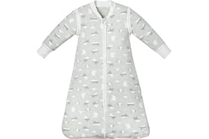 Lictin Baby Sleeping Bag 18-36 Months, 100% Cotton TOG 2.5 Baby Wearable Blanket Winter with Removable Sleeves, Sleeping Sack with Adjustable Length for Infant Toddler Baby