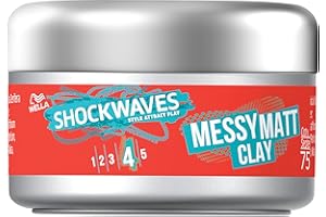 WELLA PROFESSIONALS WELLA Shockwaves Hair Clay, Messy Matt, 75ml